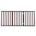 PETMAKER 3-Panel Indoor Foldable Pet Gate, Brown