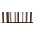 PETMAKER 4-Panel Indoor Foldable Pet Gate, Brown
