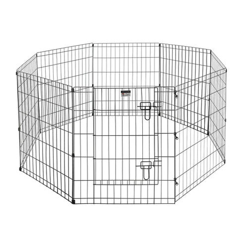 8-Panel Dog Playpen with Gate