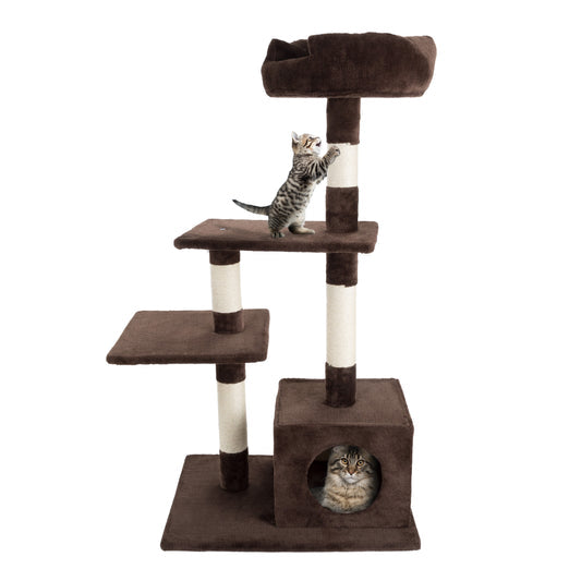 4-Tier Cat Tree with Penthouse Condo
